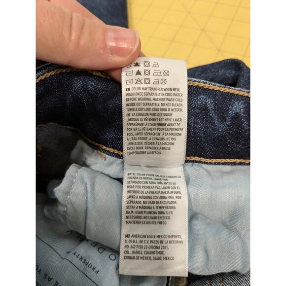 American Eagle Super Super Stretch Hi Rise Jeggings Size 0 Short Petite - Picture 8 of 8